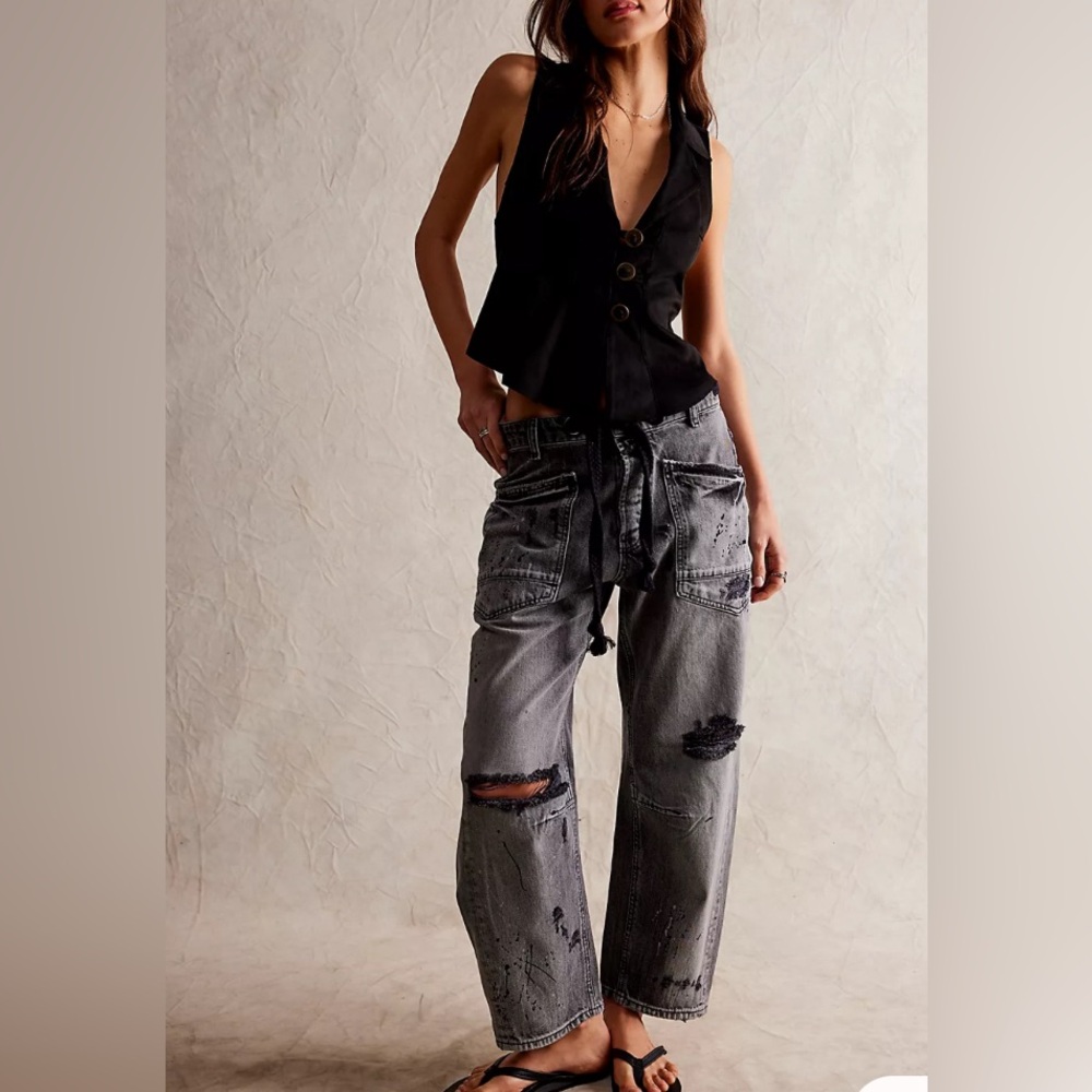 Free people barrel jeans